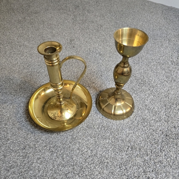 Brass Decor Set of 2 Pieces Vintage - Picture 2 of 10